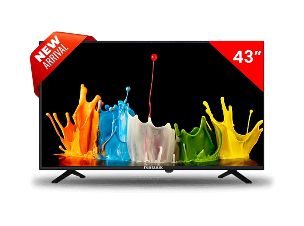 Pentanik 43 inch Smart Android Double Glass Voice Control TV (2025)
